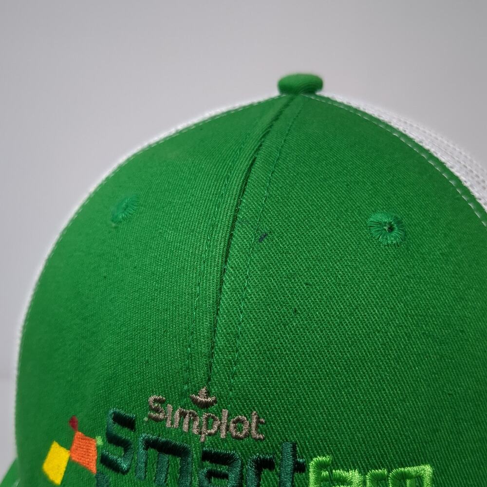 Simplot Small Farm Snapback Trucker Hat Green One… - image 5